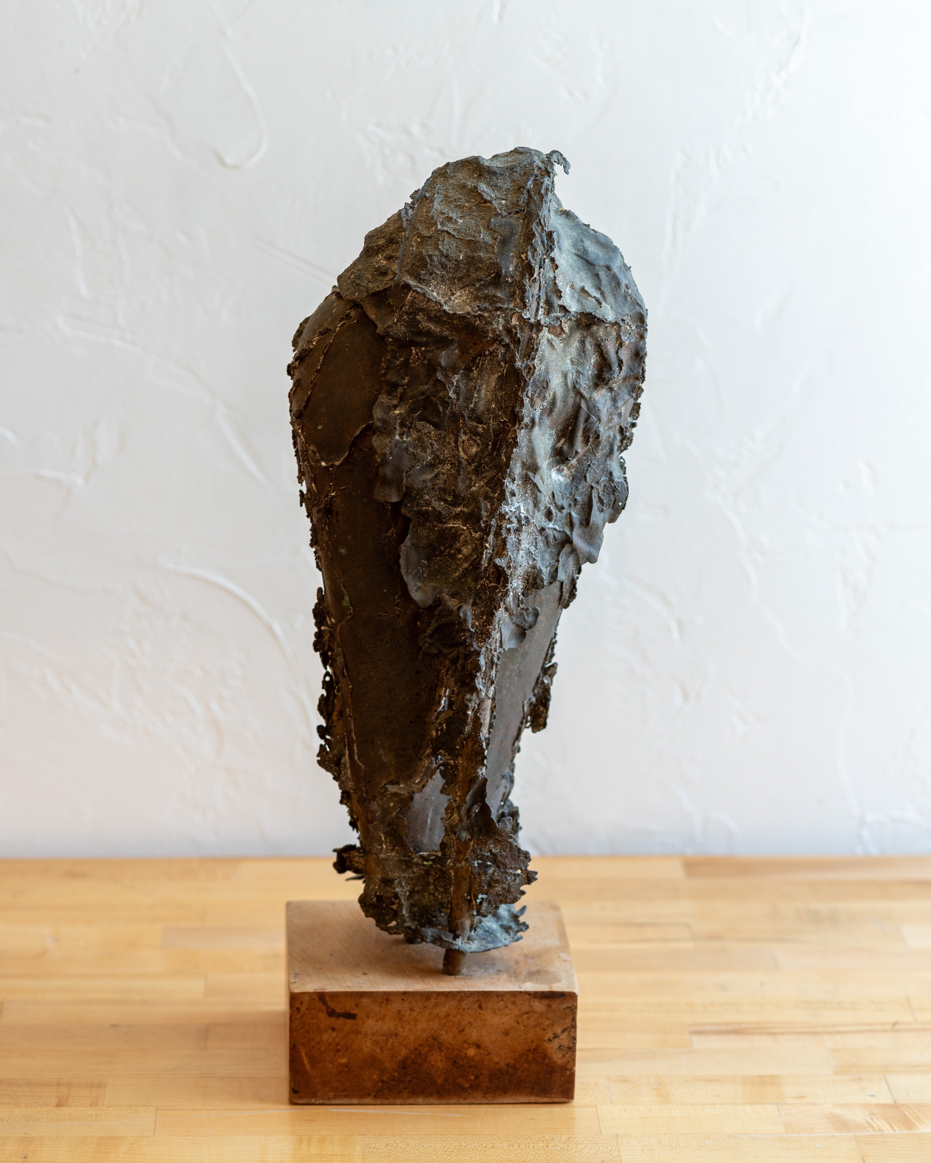 Brutalist Bronze 1970's Sculpture by Ella Tulin (1931-2006)