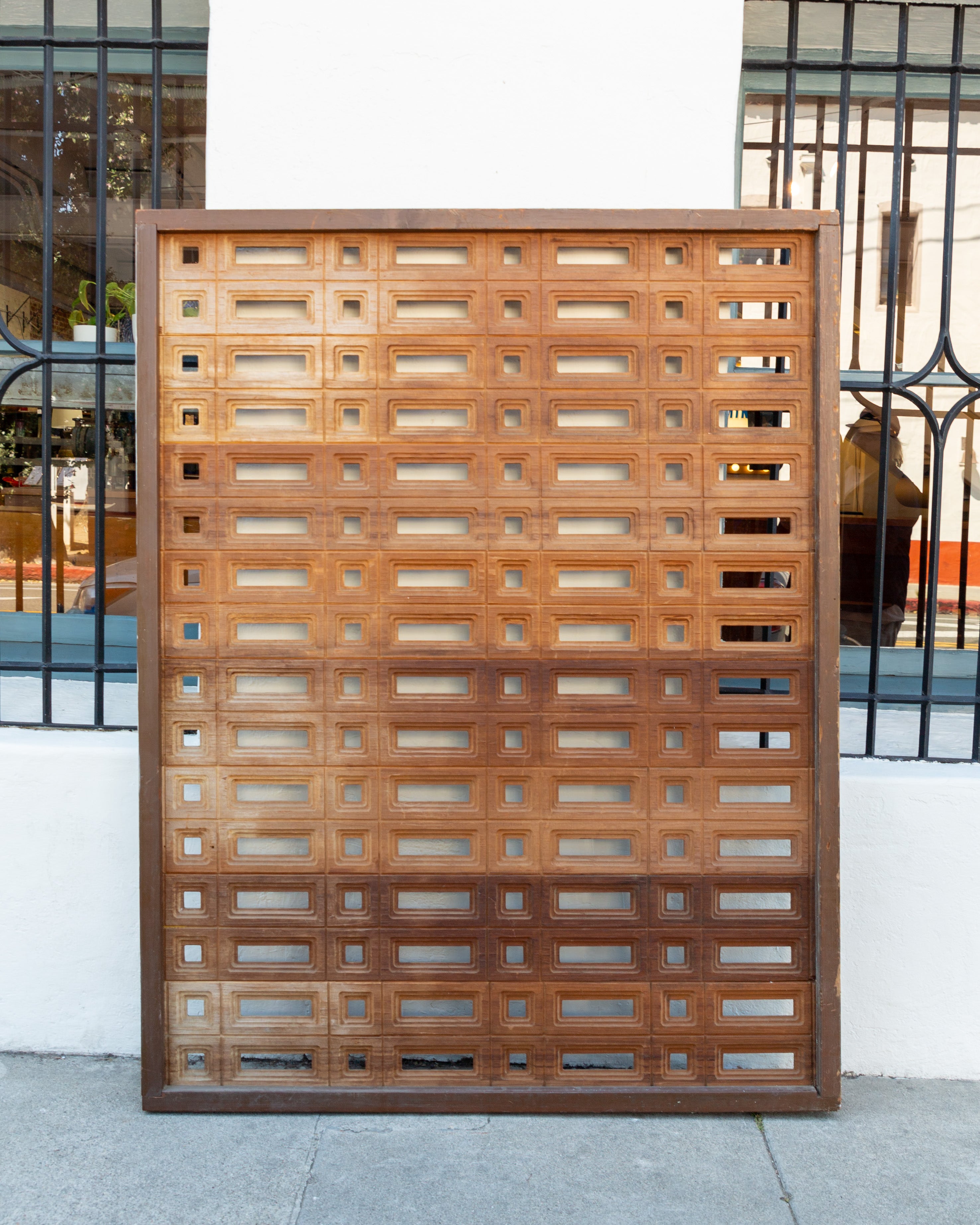 1960's-70's Sherrill Broudy for Panelcarve Redwood Panels Made in Santa Barbara