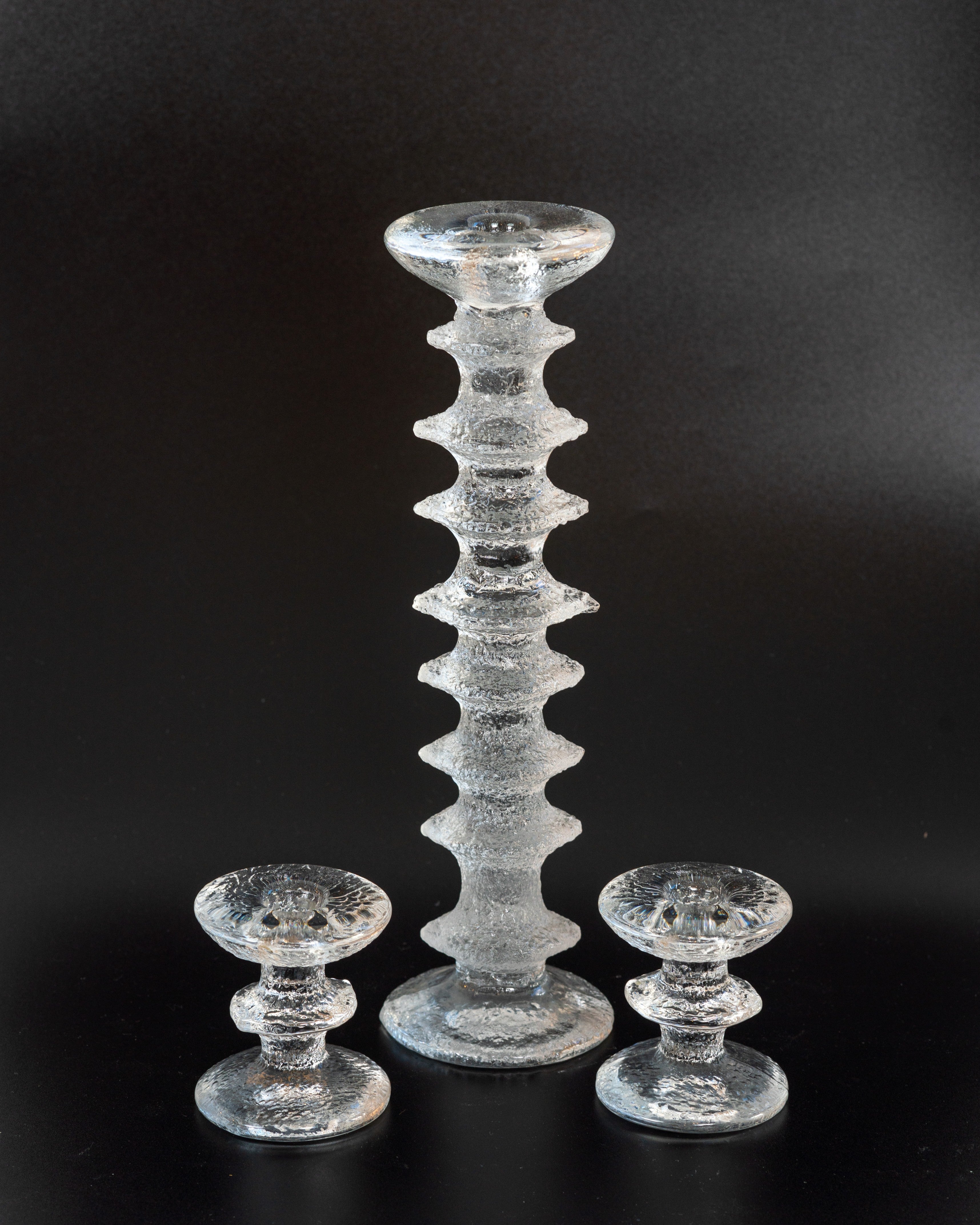 Finland Modern Glass 'Festivo' Candle by Timo Sarpaneva