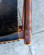 1960s Don Shoemaker Rosewood & Leather Sling Chairs- Pair