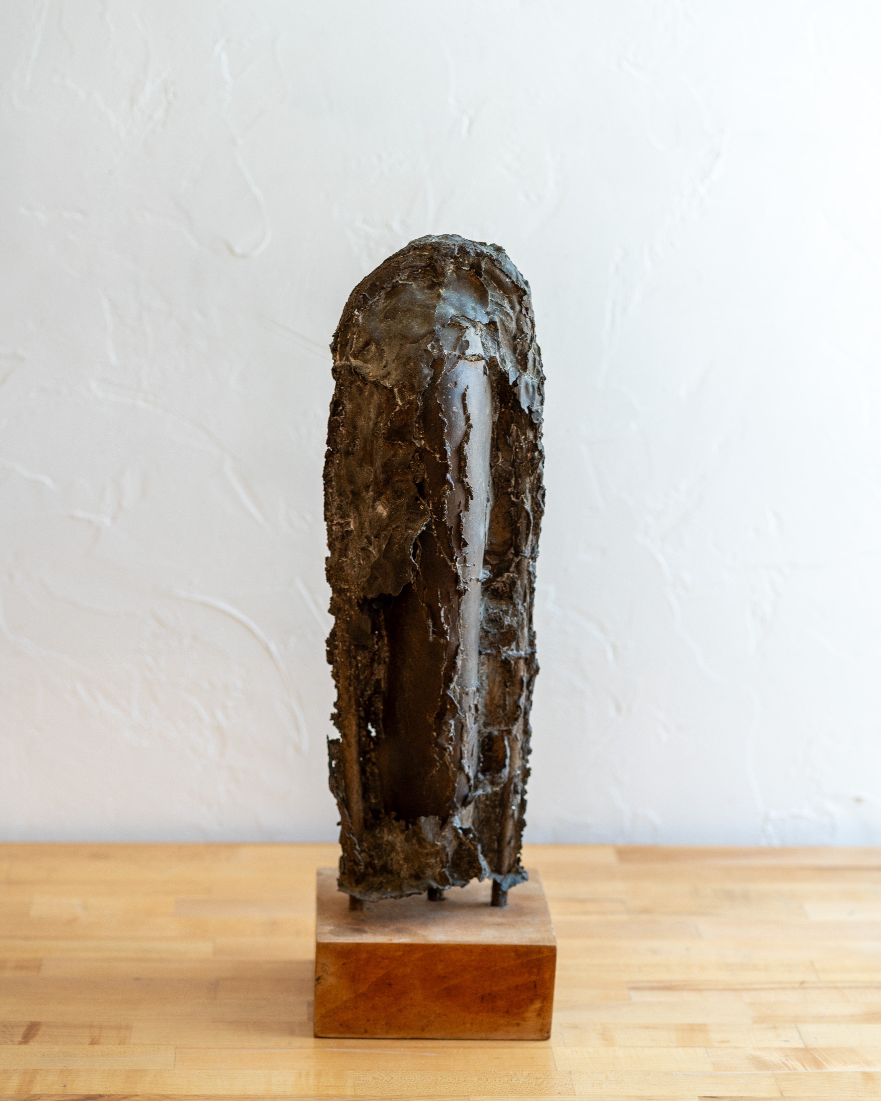 Brutalist Bronze 1970's Sculpture by Ella Tulin (1931-2006)
