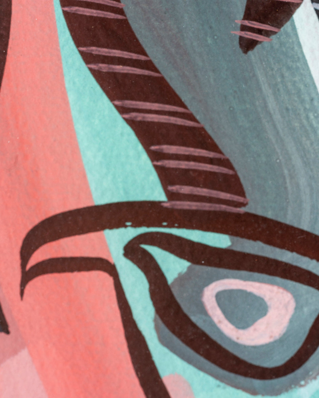 Abstract Gouache On Paper By John C. Ayers