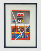 Vintage 1976 Jacob Wexler Abstract Lithograph