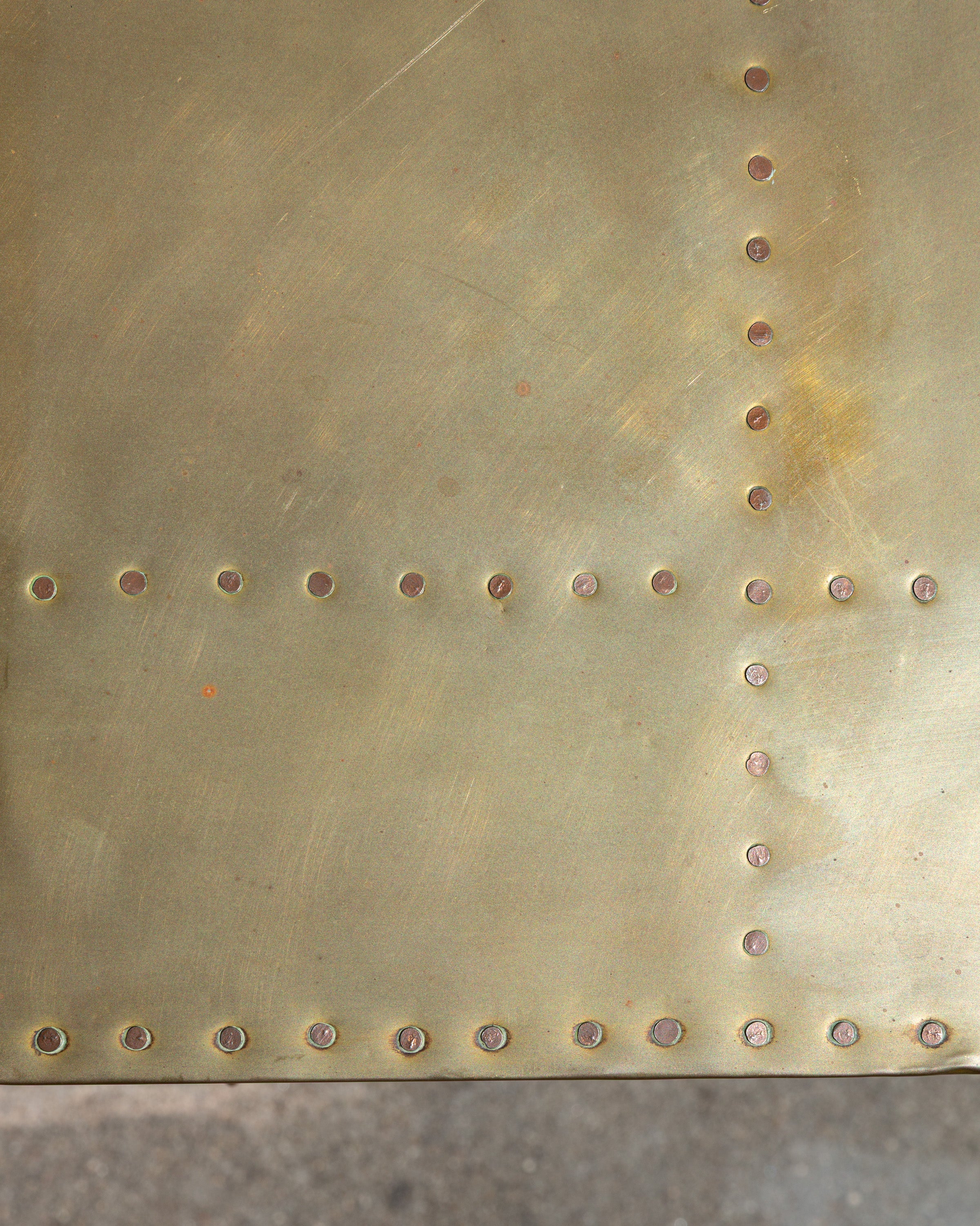 Brass Clad Two-Drawer Chest by Sarreid