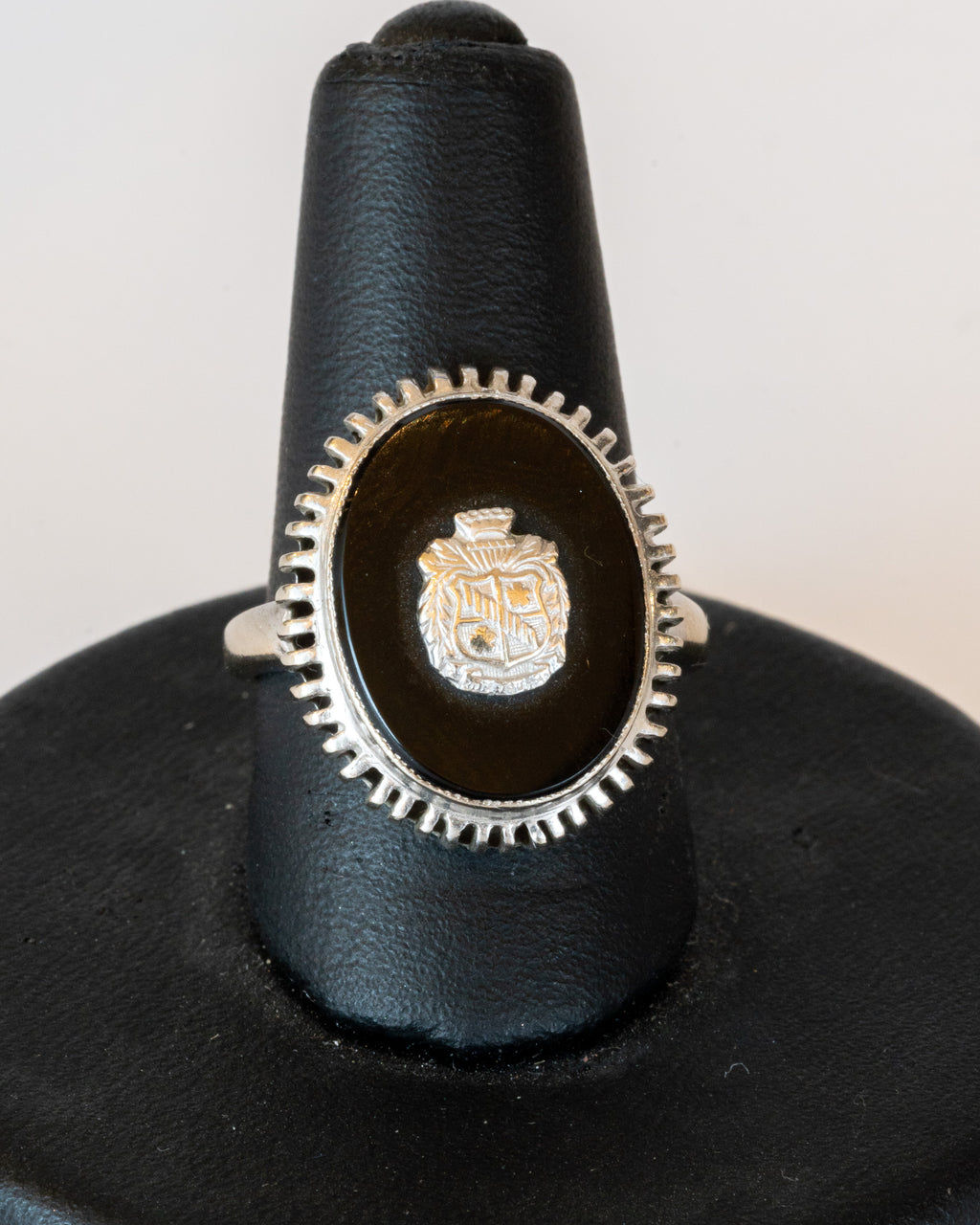 10K White Gold Coat of Arms Ring