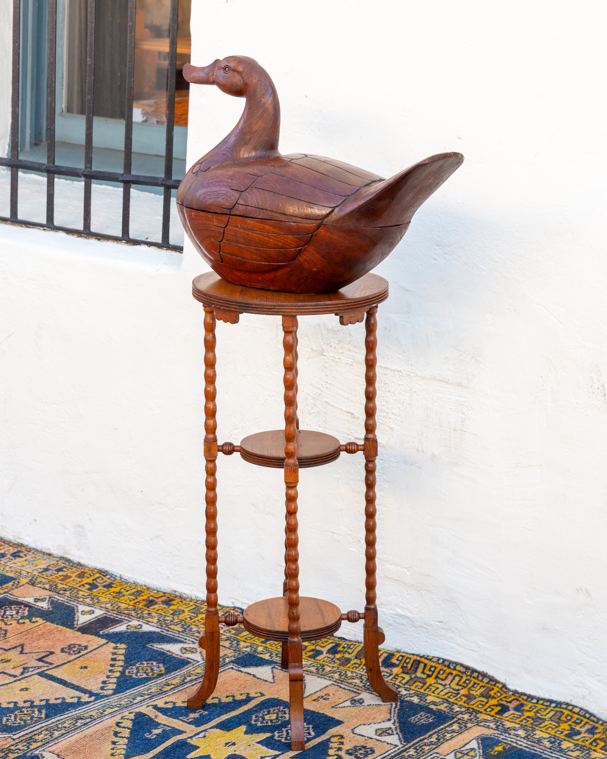 Giant Carved Duck Box