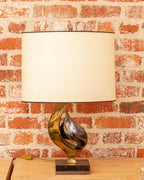 1970's Willy Daro Signed Original Sculpture Lamp from Belgium