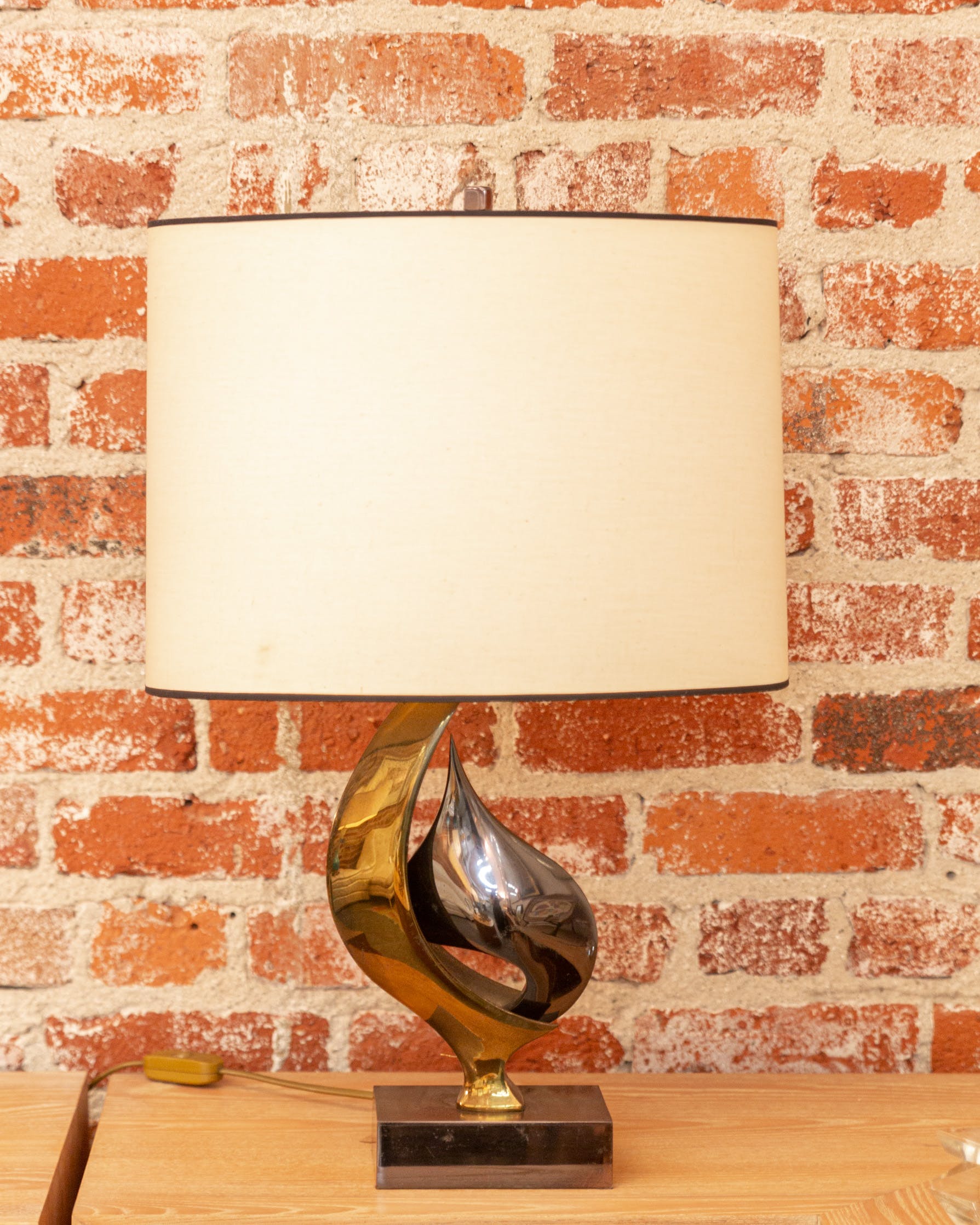 1970's Willy Daro Signed Original Sculpture Lamp from Belgium