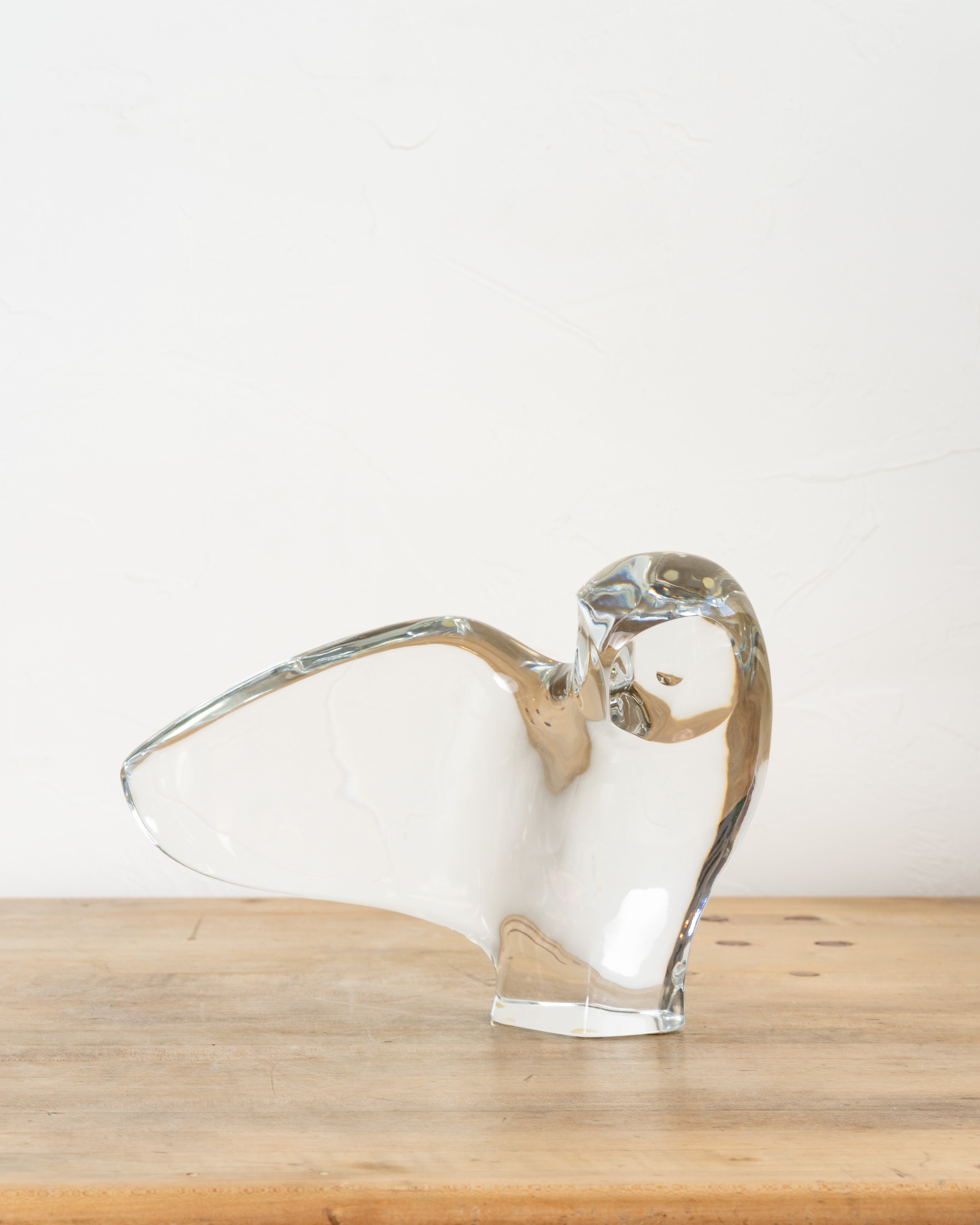 Vintage 1970's Baccarat Owl by Robert Rigot Sculpture (Itd. Ed. 9\12)
