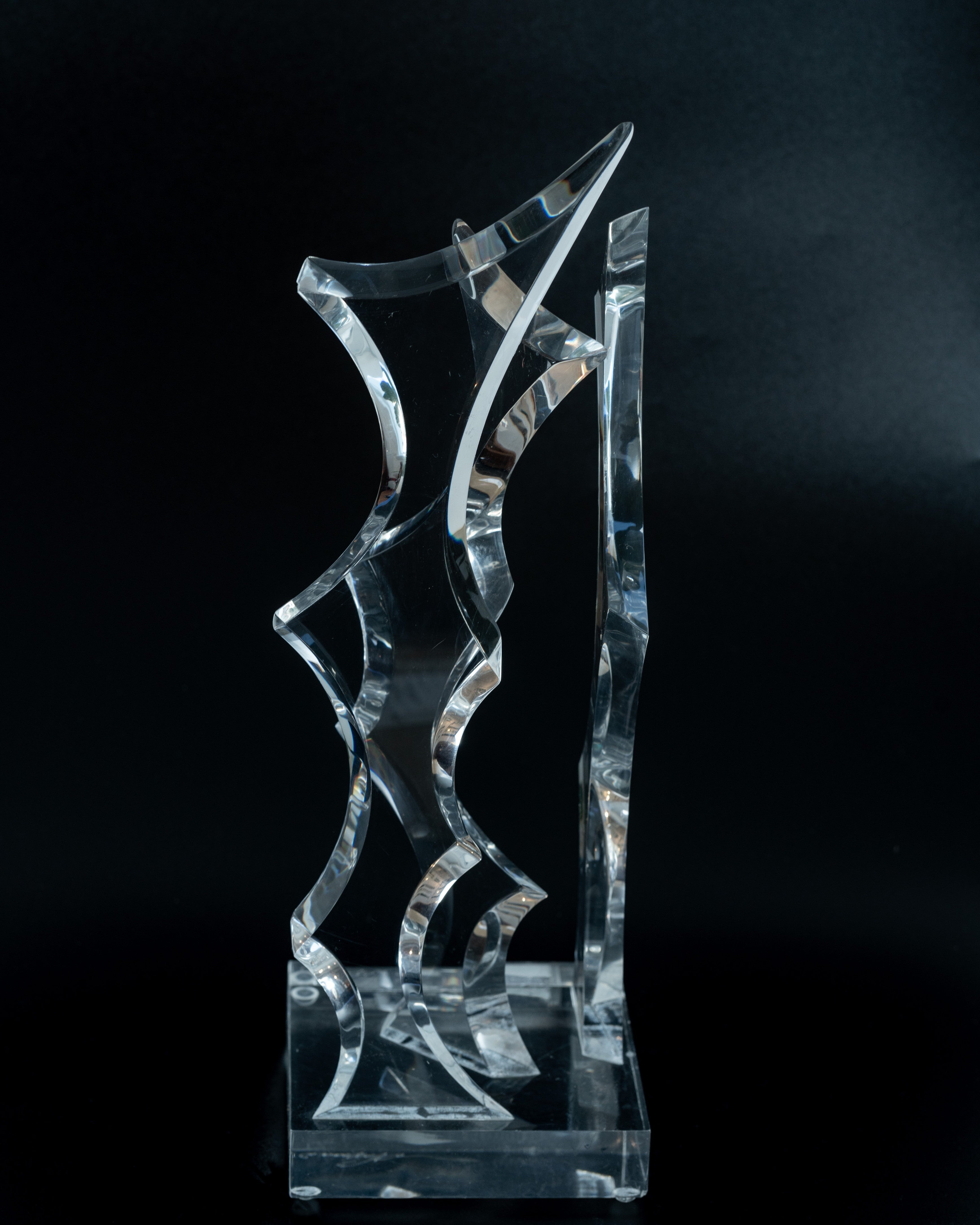 Vintage Norman Mercer Lucite Sculpture