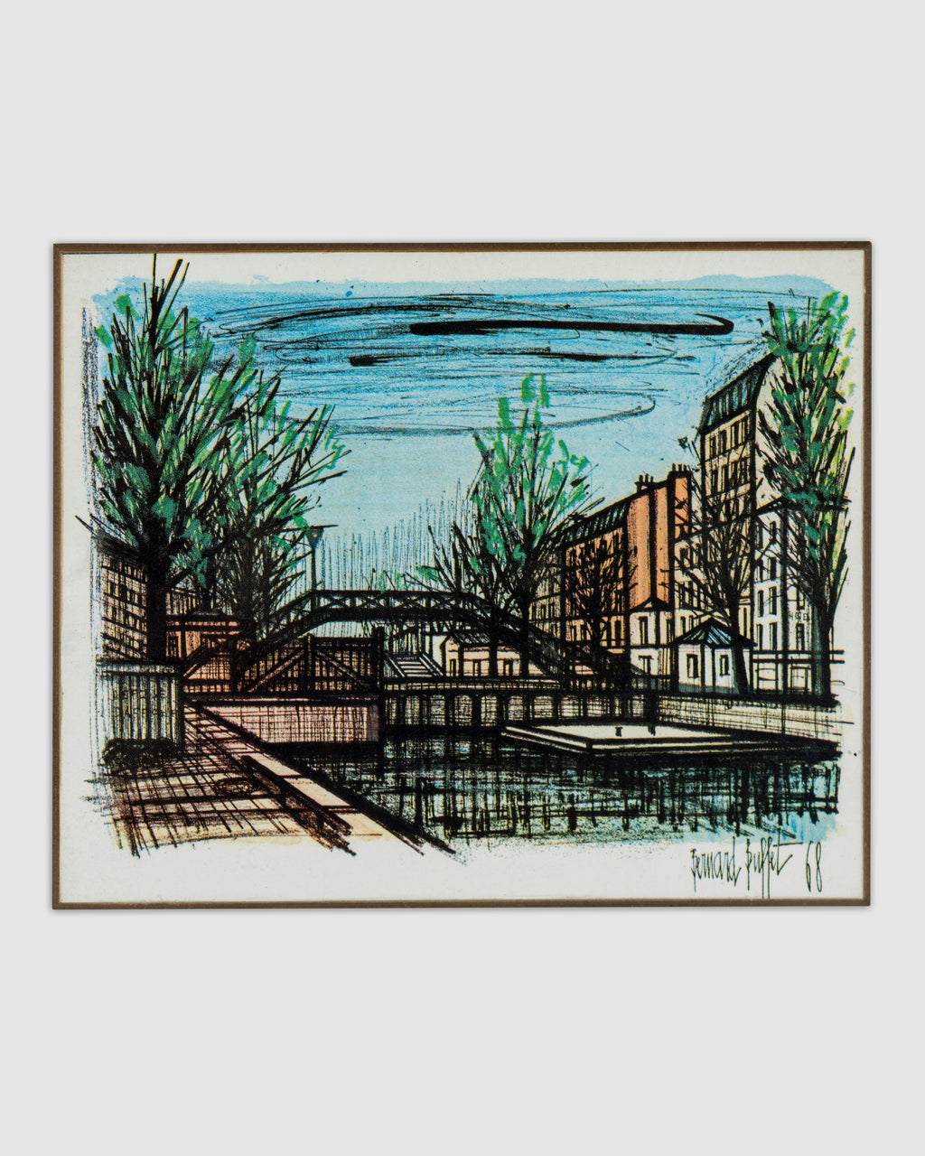 Canal St. Martin Lithograph