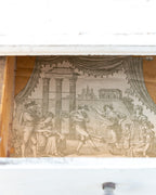 1920s Distressed White Three Drawer Chest