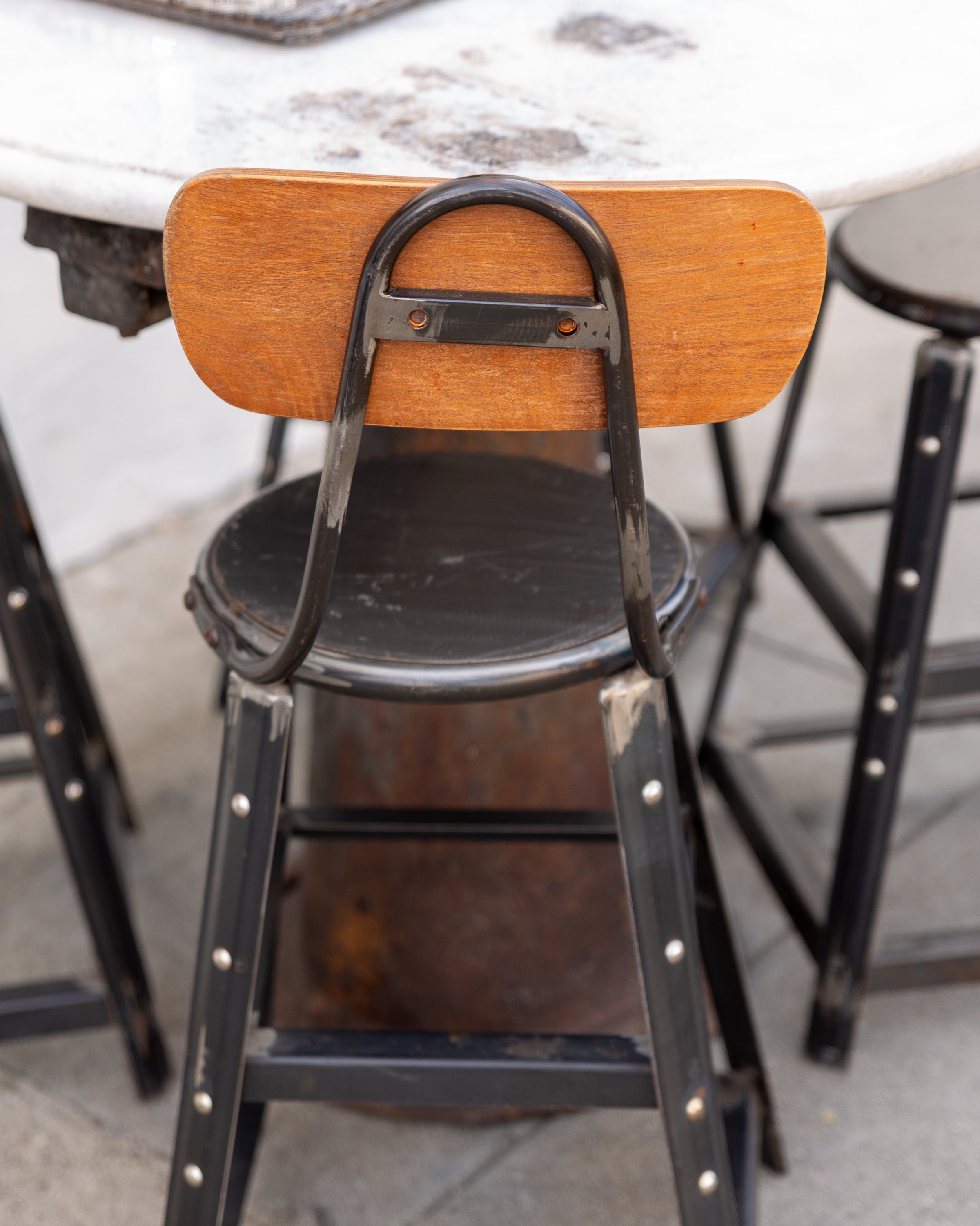 Industrial Stools, Set of 4