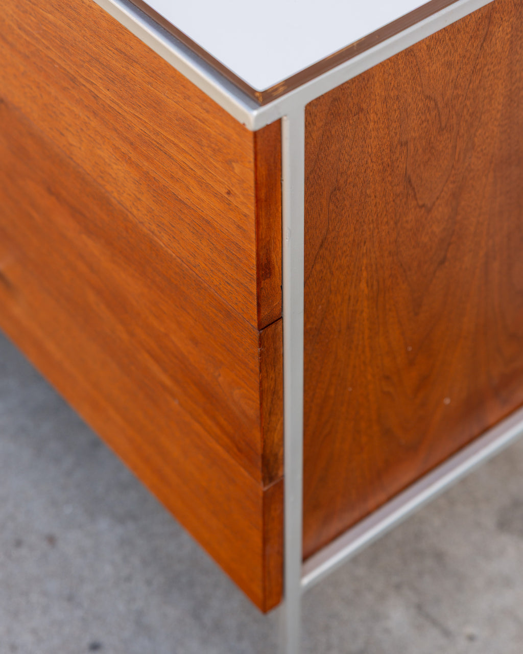 Vintage 1960s Vista of California, Walnut 3-Drawer Dresser