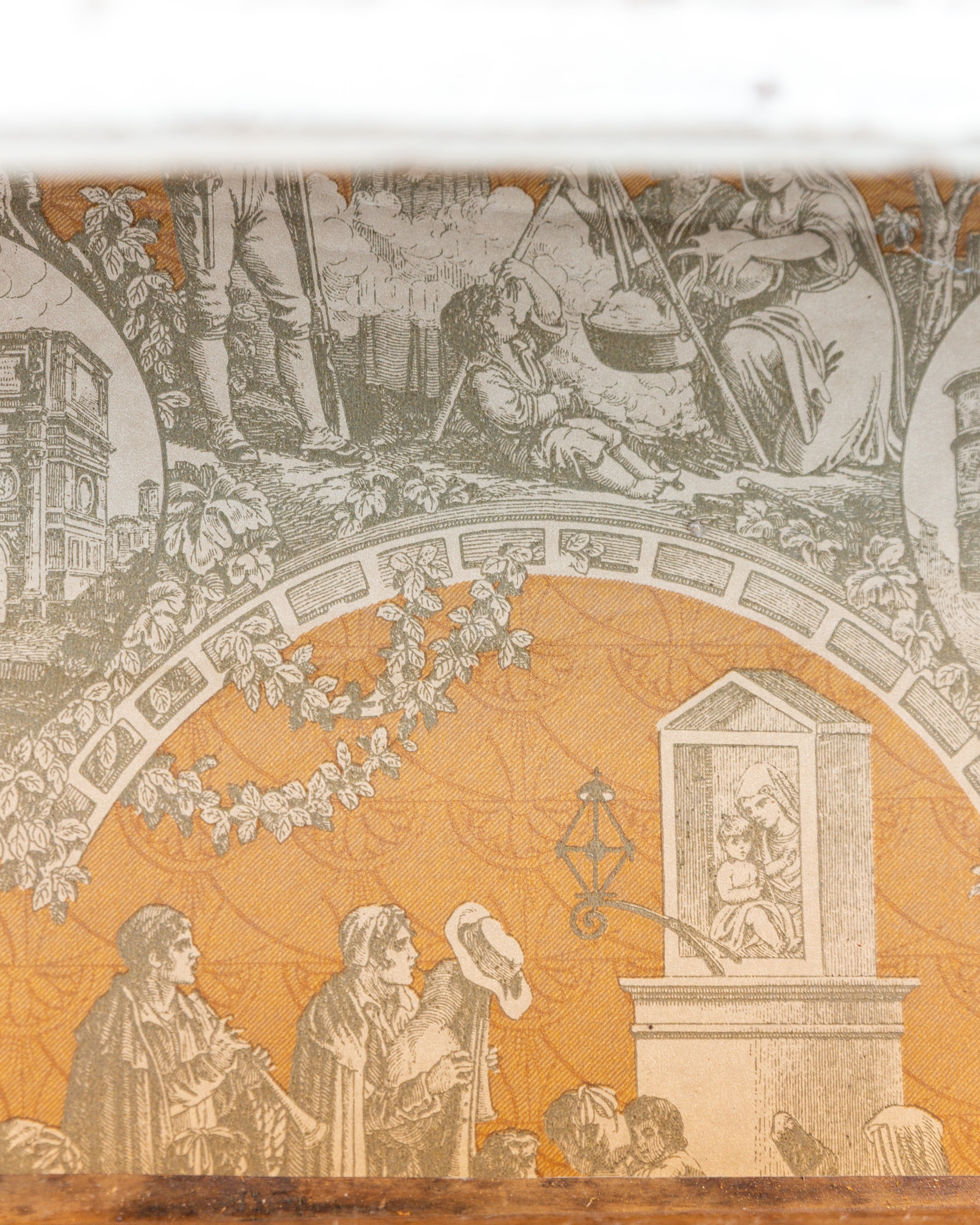 1920s Distressed White Three Drawer Chest