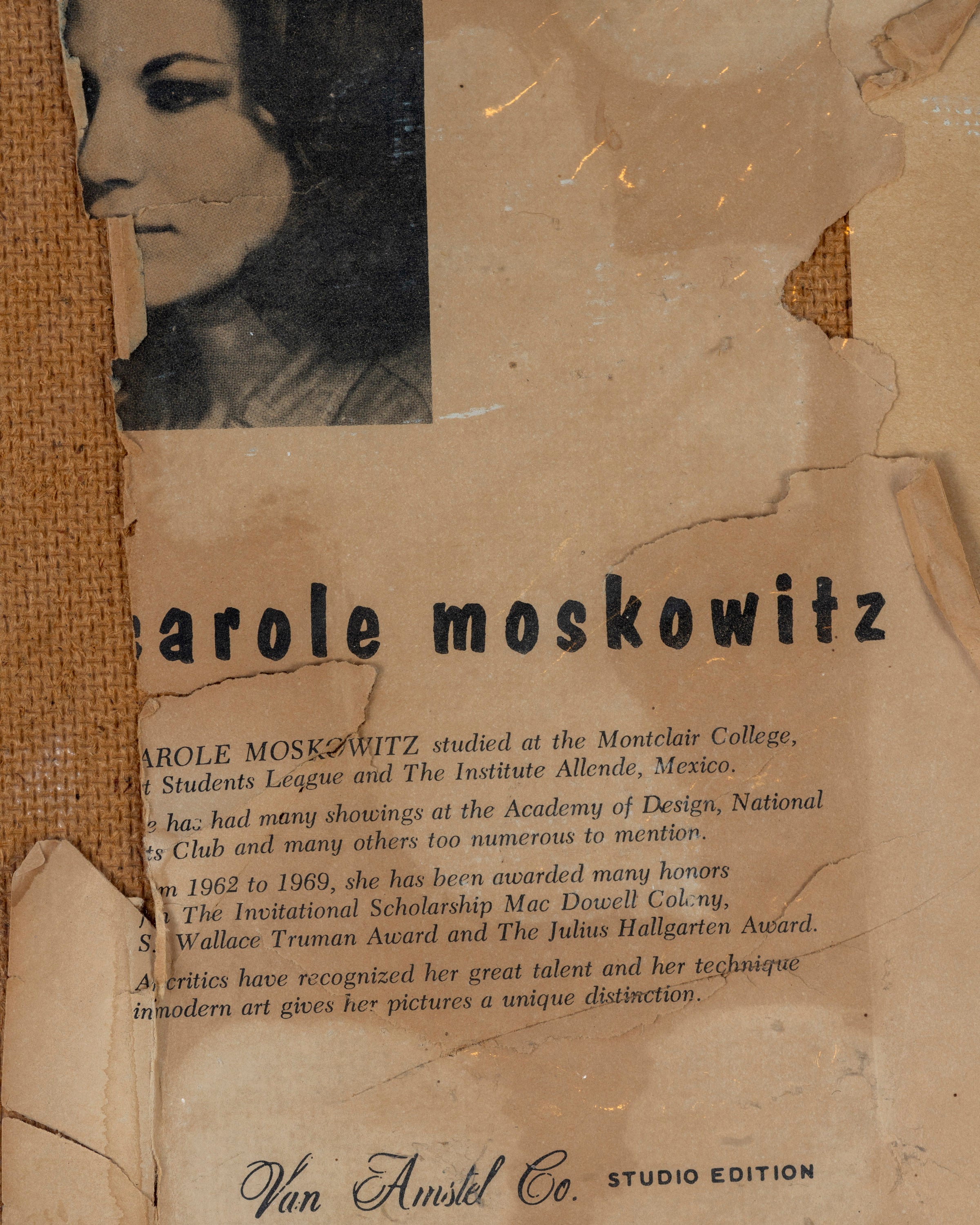 Vintage Modern Abstract Serigraph " Street With Houses #1"