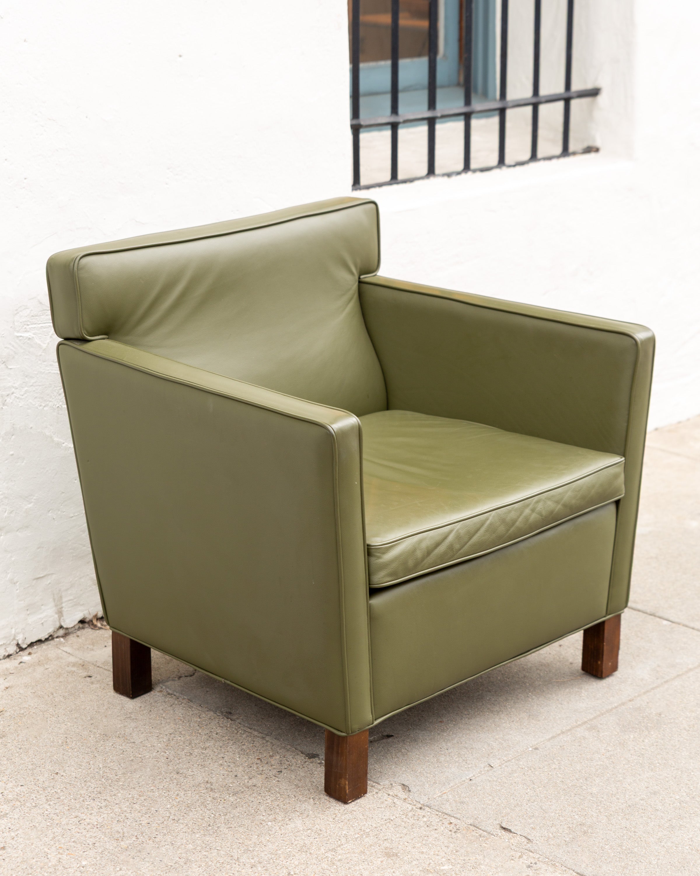 Mies Van Der Rohe Krefeld Leather Club Chair for Knoll International