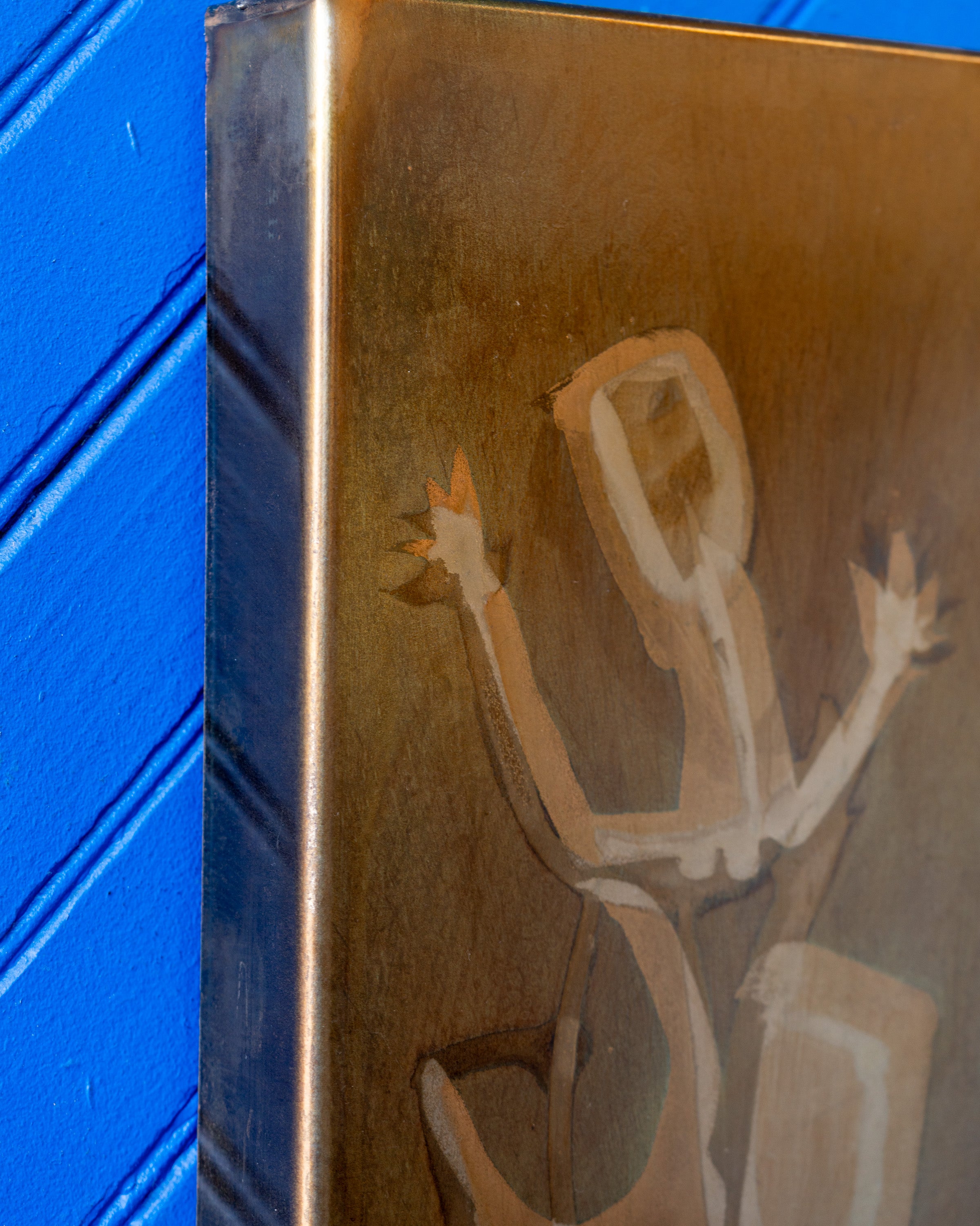 Acid Etched Abstract by Silvio Giovemetti, Italy 1973