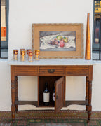 Antique Edwardian Marble Top Wash Stand