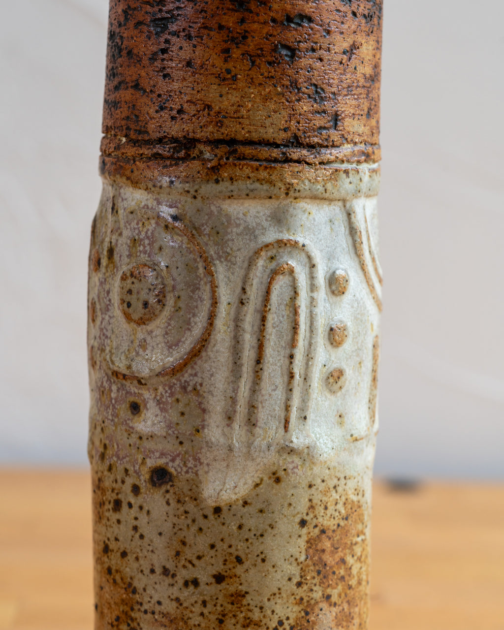 Vintage Alan Wallwork Studio Pottery Stoneware Vase