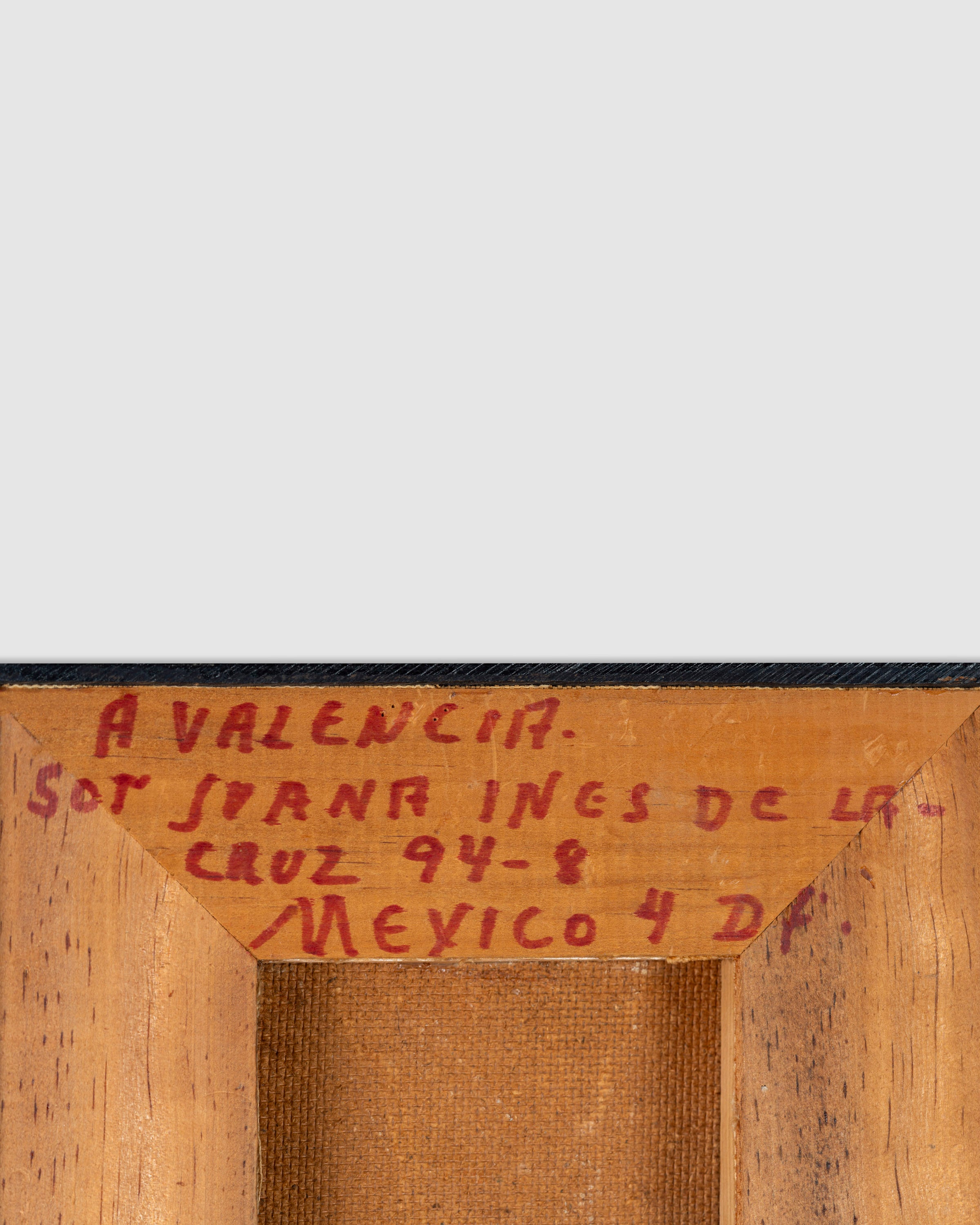 Alizandro Valencia Mexican Modern Oil On Panel Early Work