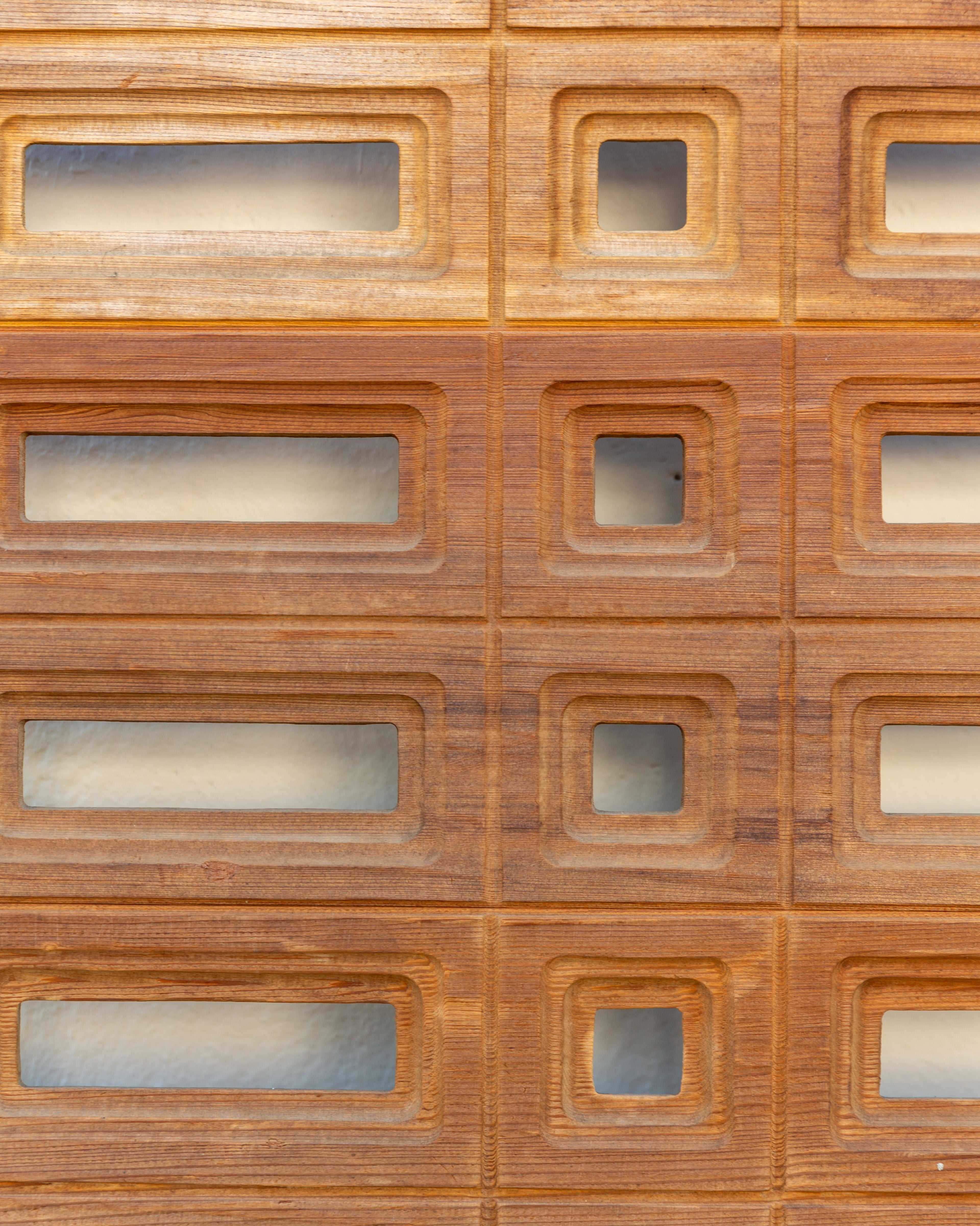 1960's-70's Sherrill Broudy for Panelcarve Redwood Panels Made in Santa Barbara