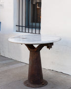 Industrial Base with Solid Marble Top