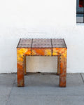 Vintage Copper-Clad Parsons Table