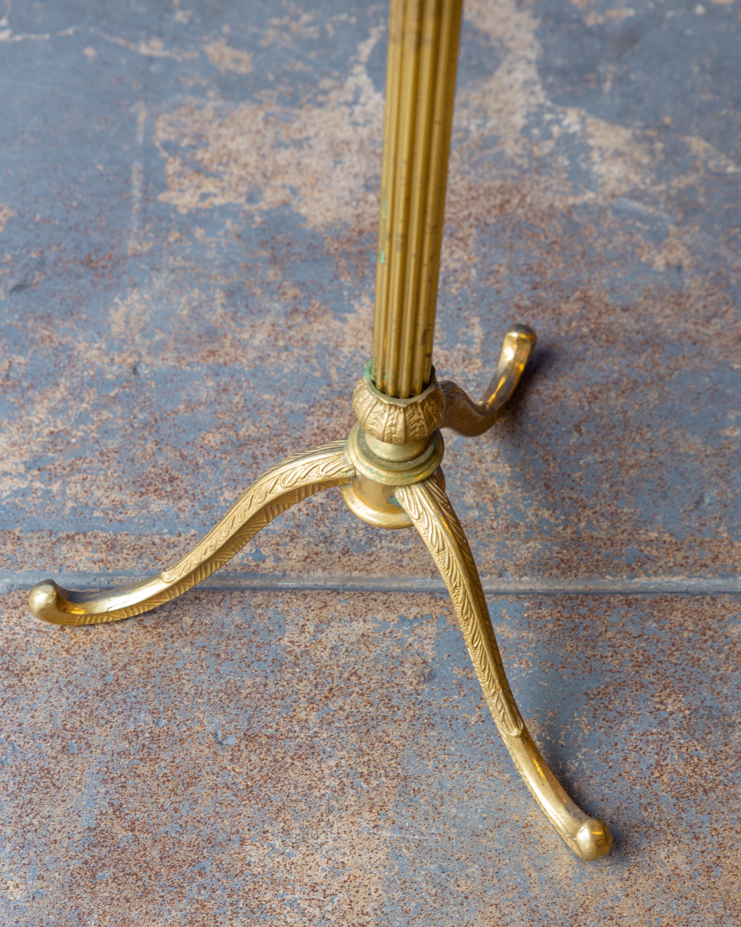 Vintage Wood and Brass Valet