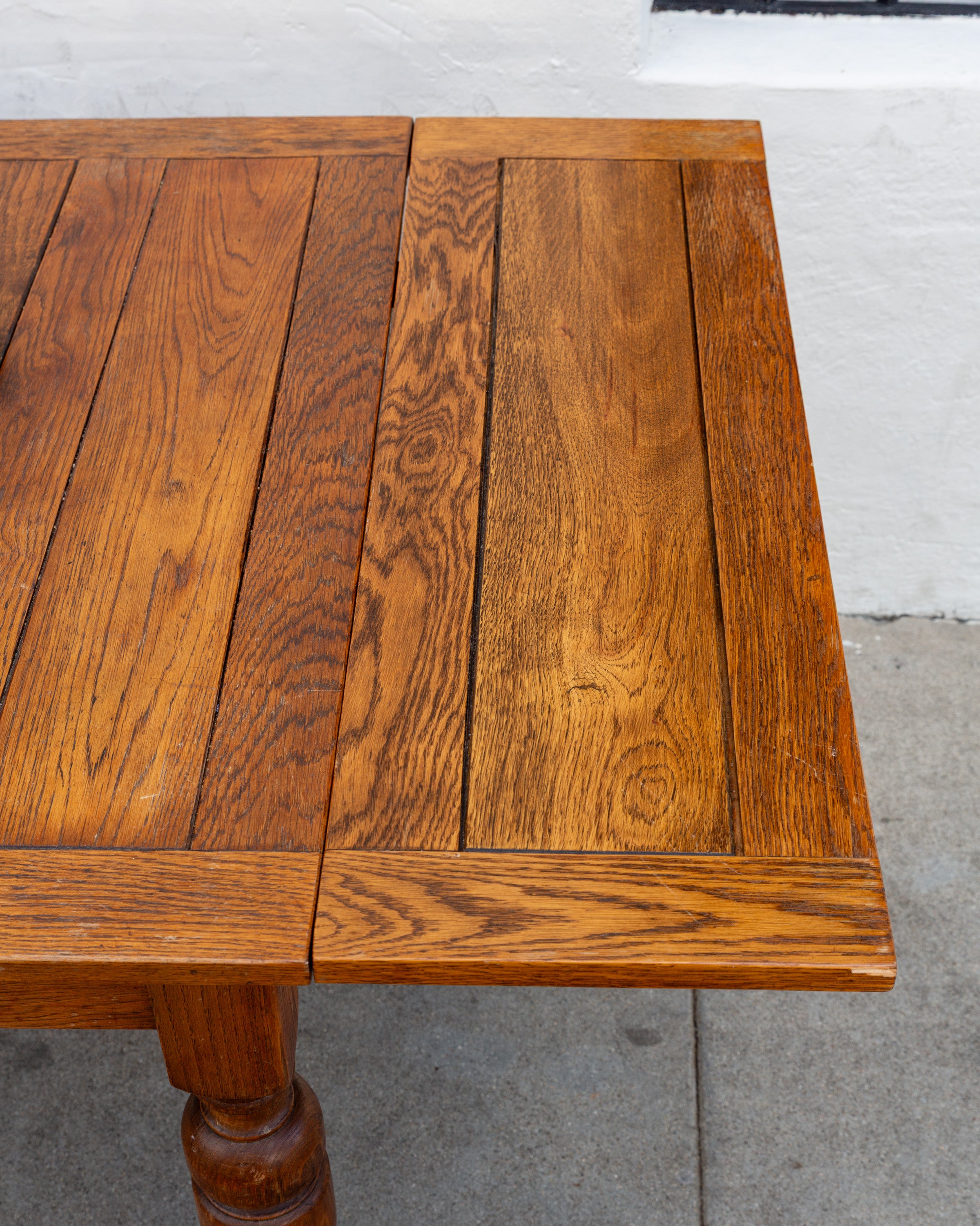 Antique Wood Draw Leaf Table