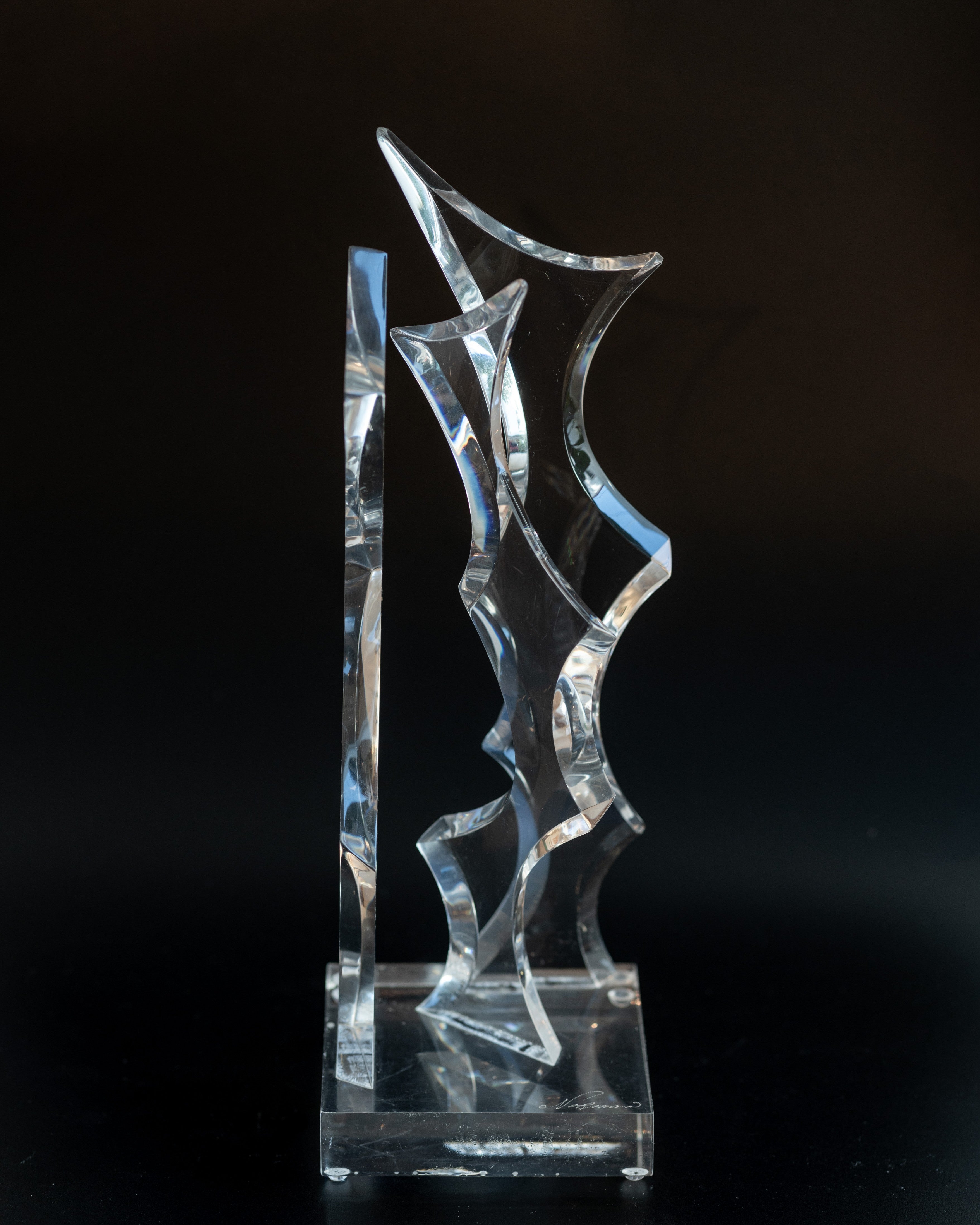 Vintage Norman Mercer Lucite Sculpture
