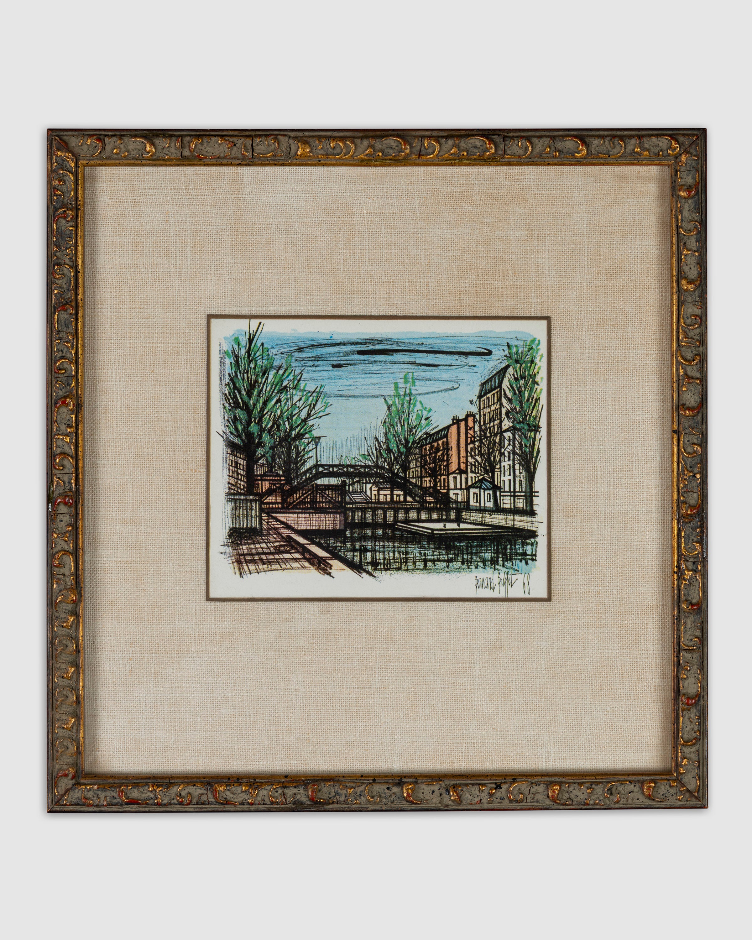 Canal St. Martin Lithograph