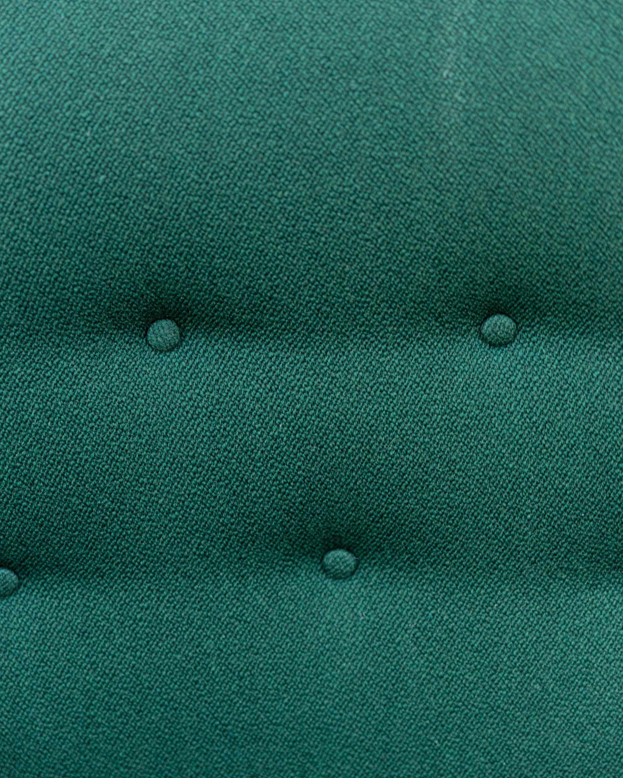 Danish Modern Love seat, Newly Reupholstered by Raf Simons