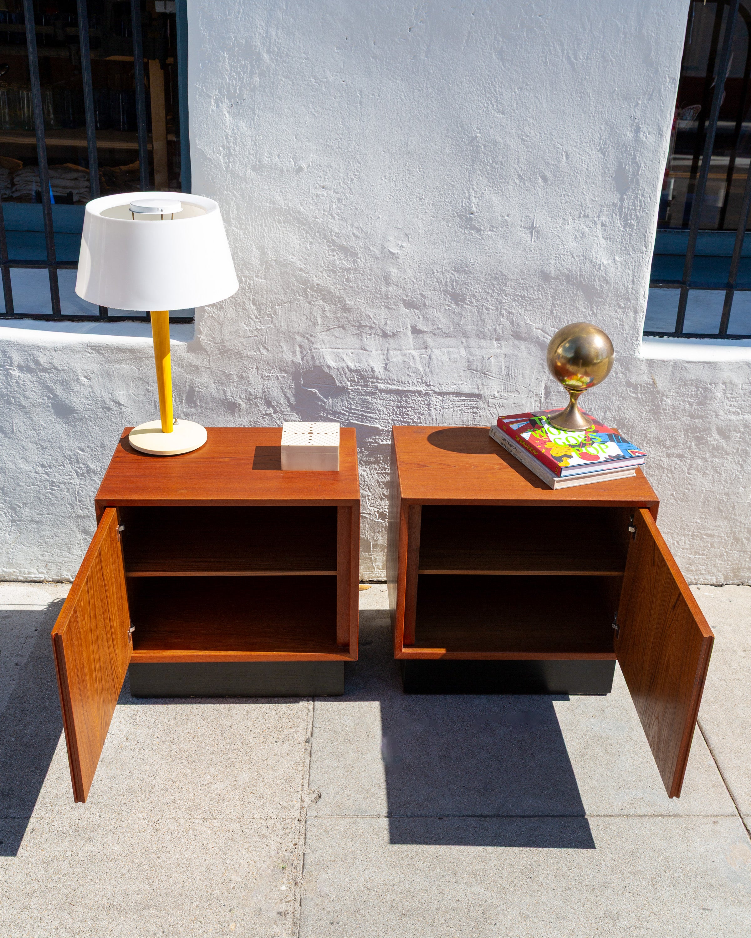 Mid Century Modern Teak Night Stand from Norway (Pair)