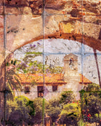 Vintage Hand Painted Tile Wall Art