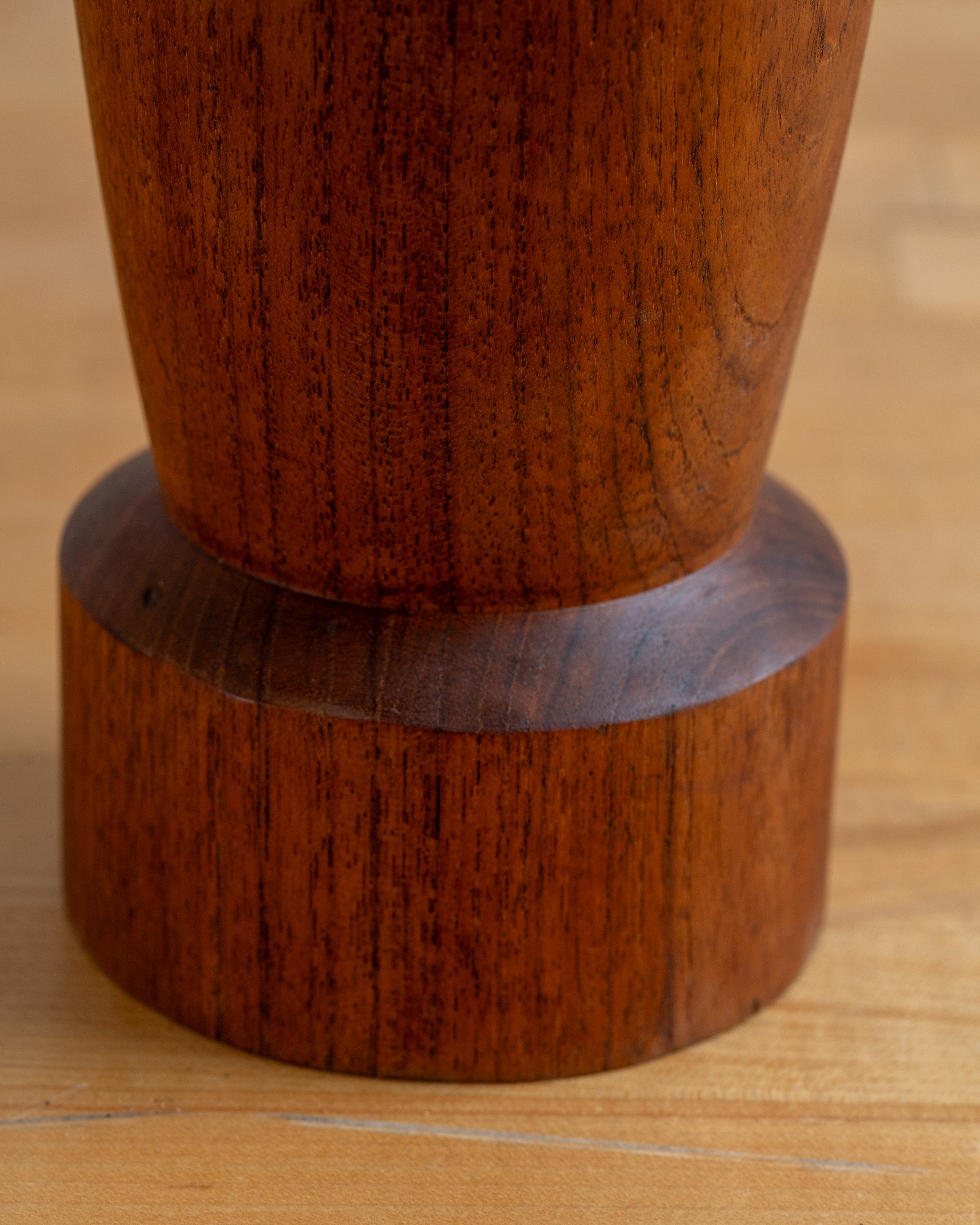 Vintage Large Teak Italian Pepper Grinder