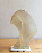 Stargazer David Fisher Lucite Sculpture Bust Art Deco Woman