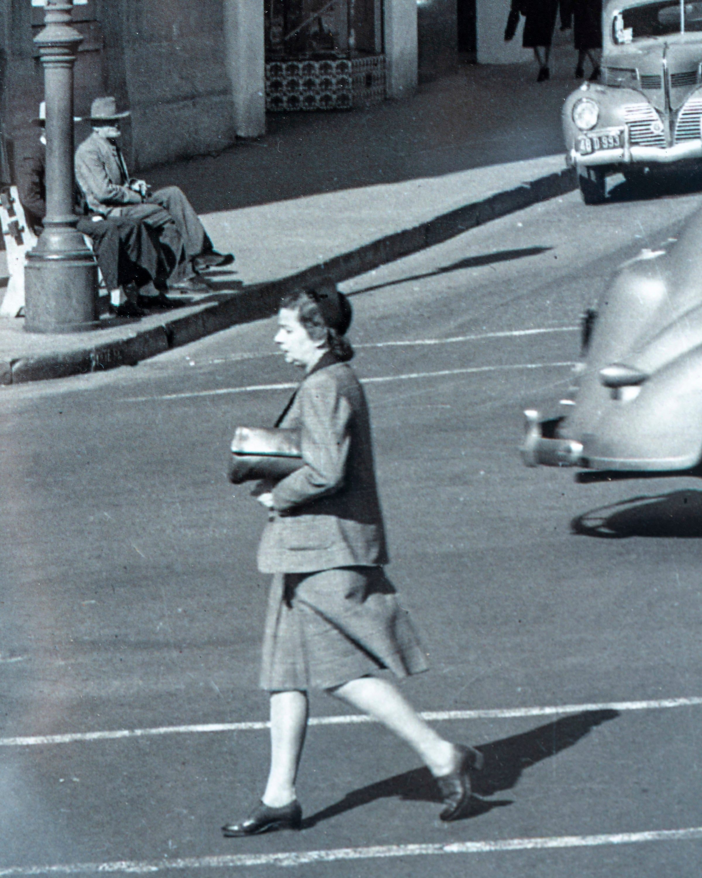 Circa 1935-1940 Black & White Photograph State Street Santa Barbara