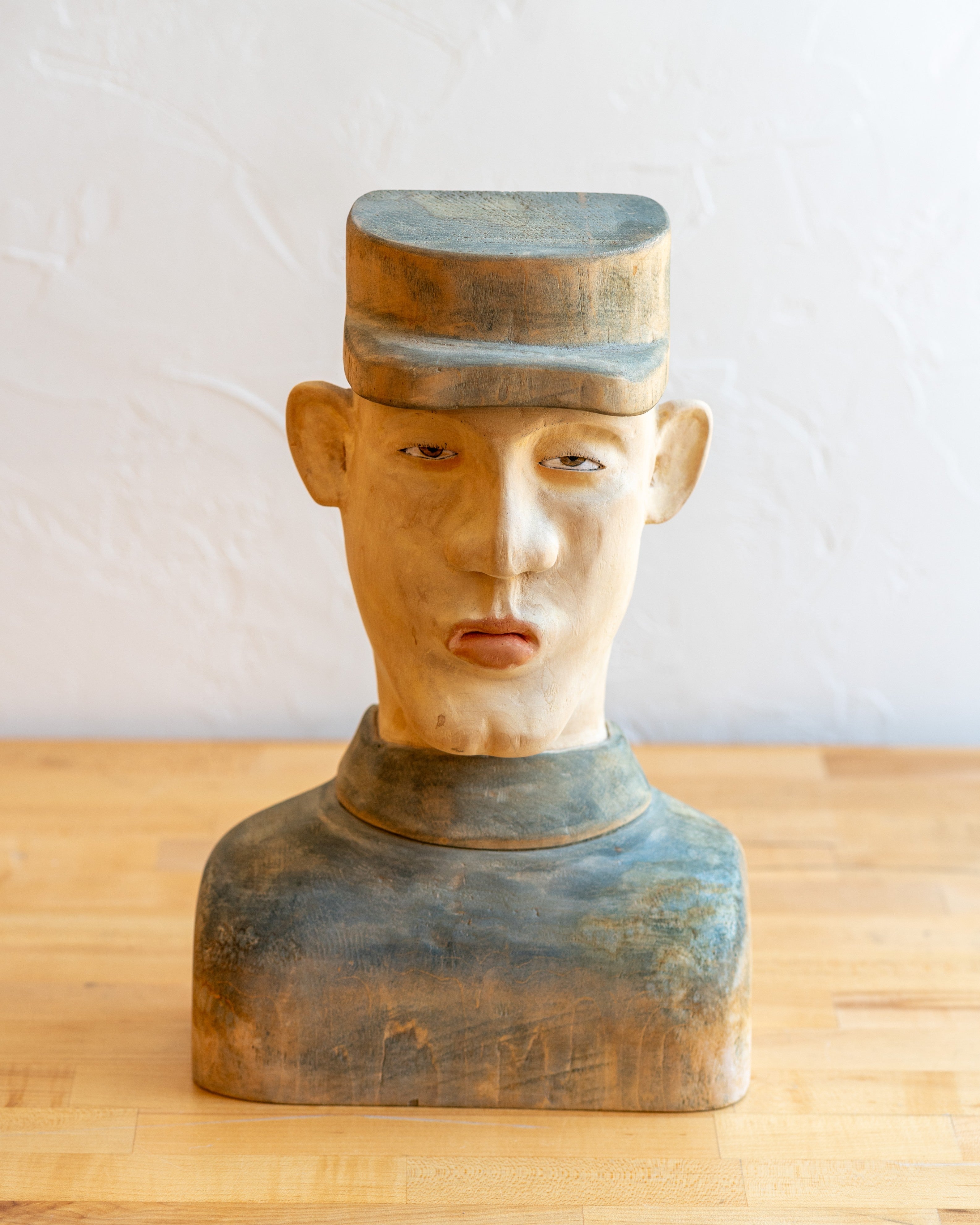 Vintage Chris Donnelly Carved Sculpture, 1996