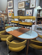 Modernist Dining Table with One Leaf